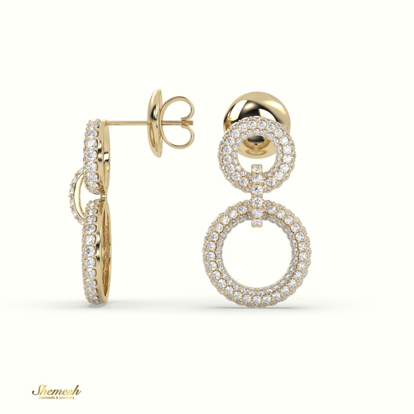 18K Gold Hollow Hoop Earrings - shemesh_diamonds
