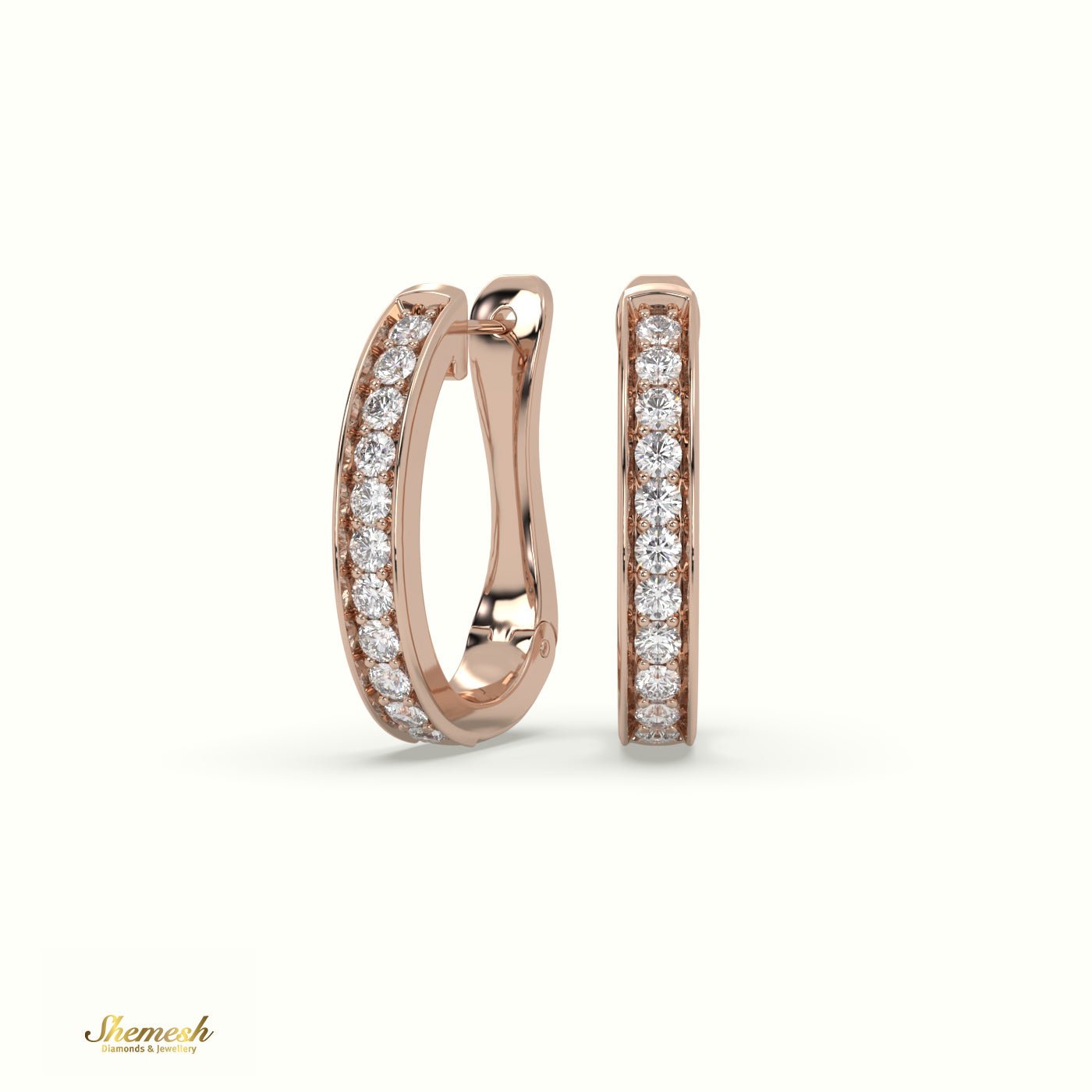 18K GOLD CLASSIC HUGGIE EARRING - shemesh_diamonds