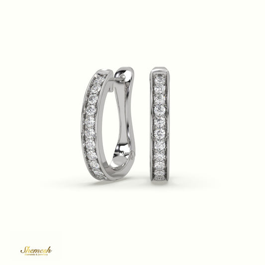 18K GOLD CLASSIC HUGGIE EARRING - shemesh_diamonds