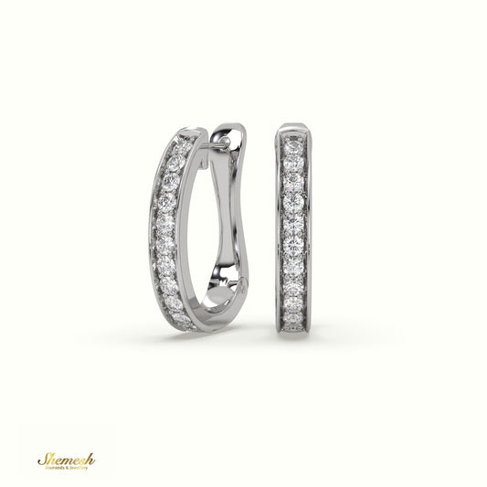 18K GOLD CLASSIC HUGGIE EARRING - shemesh_diamonds