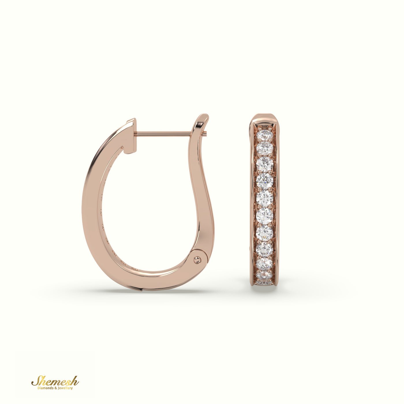 18K GOLD CLASSIC HUGGIE EARRING - shemesh_diamonds