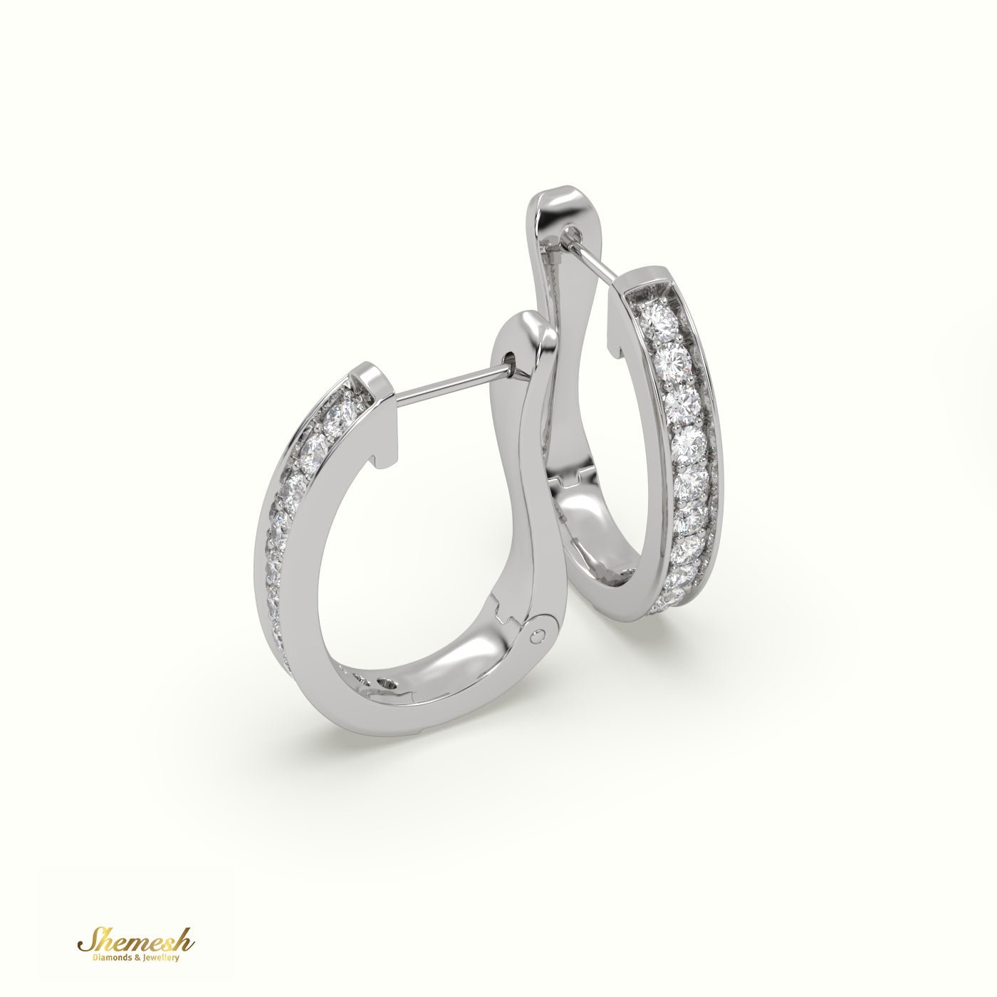 18K GOLD CLASSIC HUGGIE EARRING - shemesh_diamonds