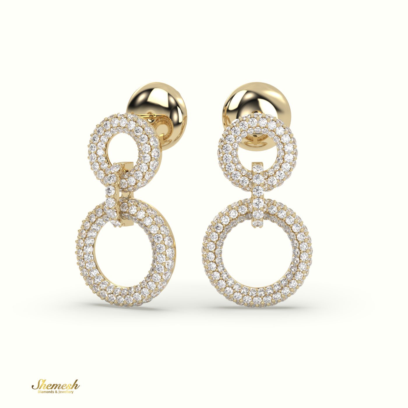 18K Gold Hollow Hoop Earrings - shemesh_diamonds