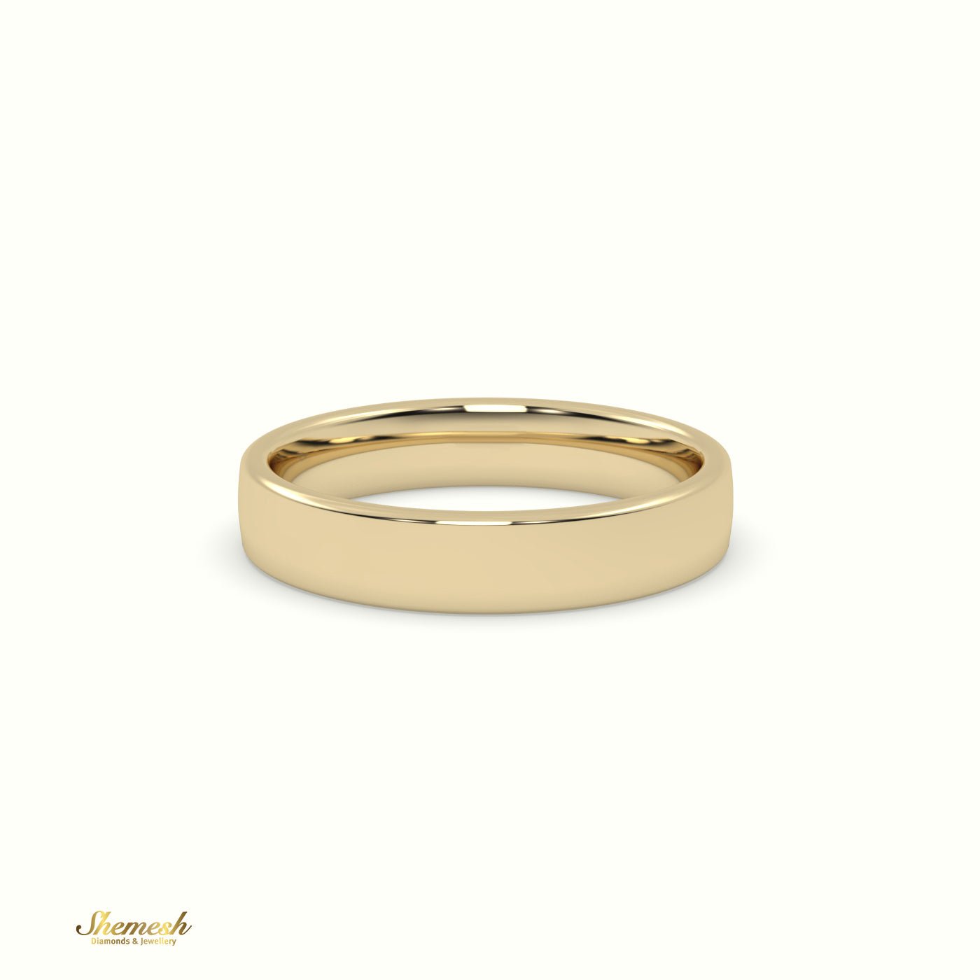 18K Gold Comfort Fit Classic Wedding Band for Women - shemesh_diamonds