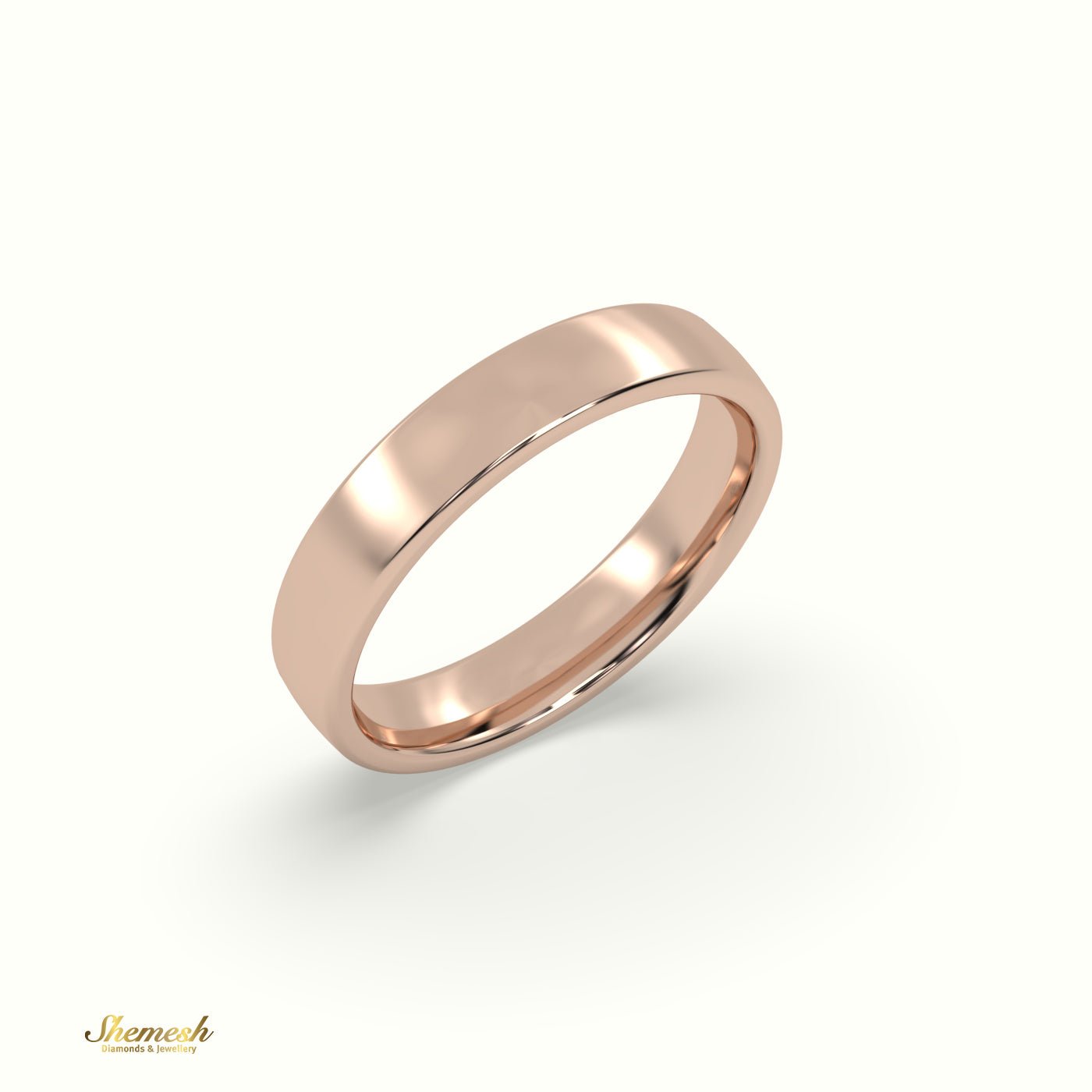 18K Gold Comfort Fit Classic Wedding Band for Women - shemesh_diamonds