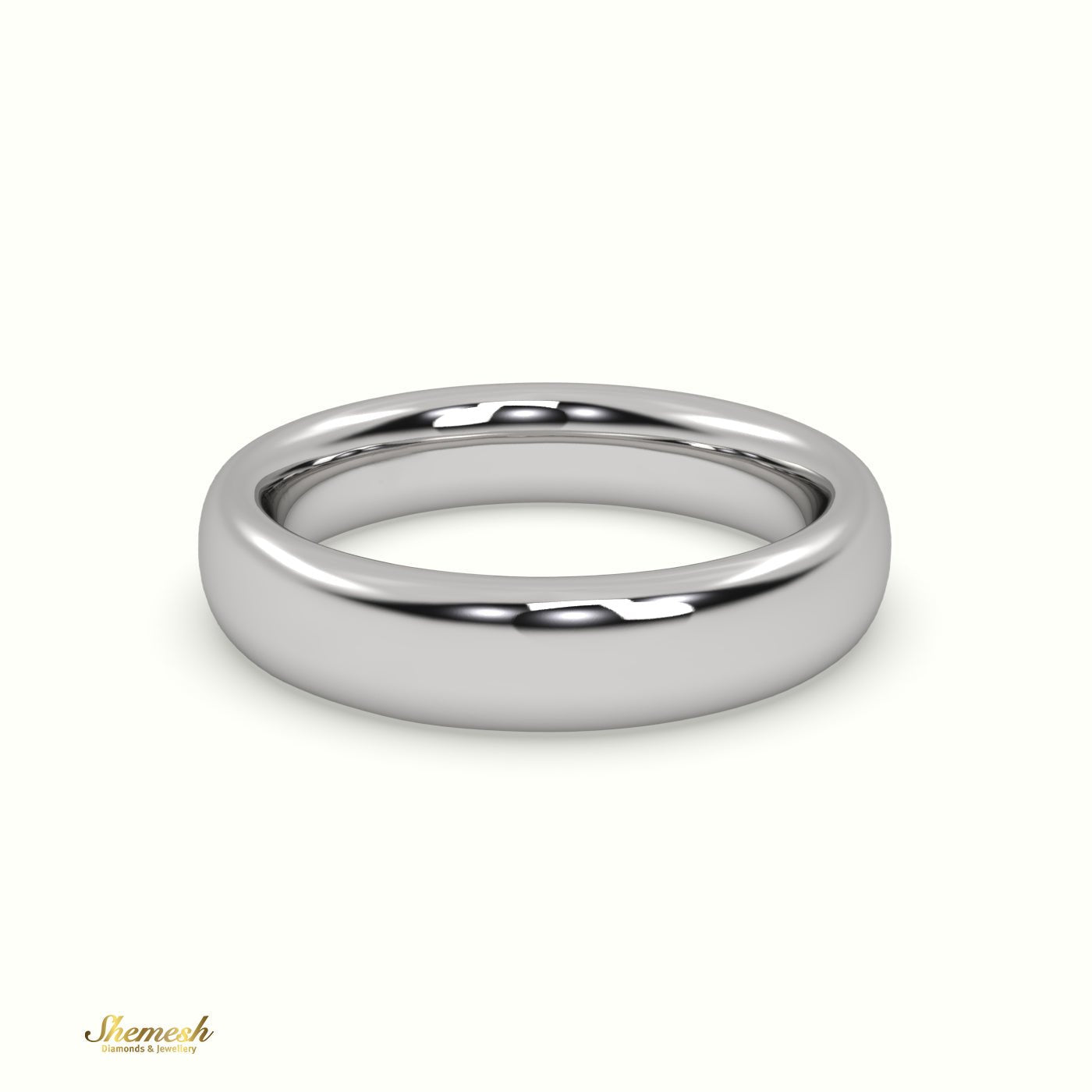 18K Gold Chunky Hand Carved Classic Wedding Band - shemesh_diamonds