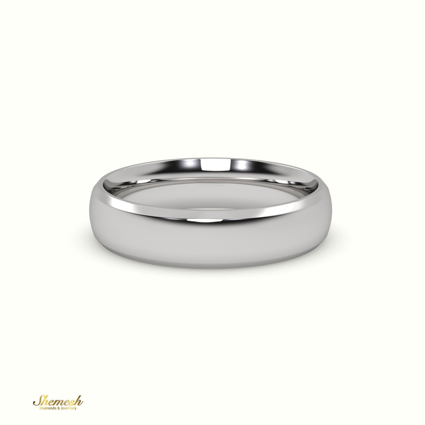 Modern Court Wedding Band for Men - shemesh_diamonds