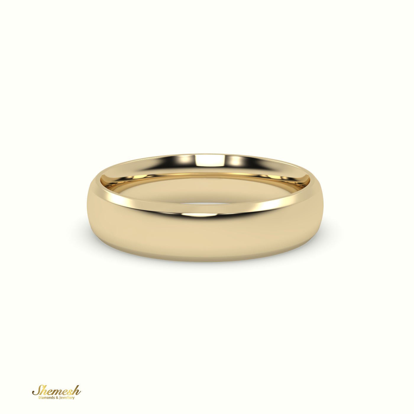 Modern Court Wedding Band for Men - shemesh_diamonds