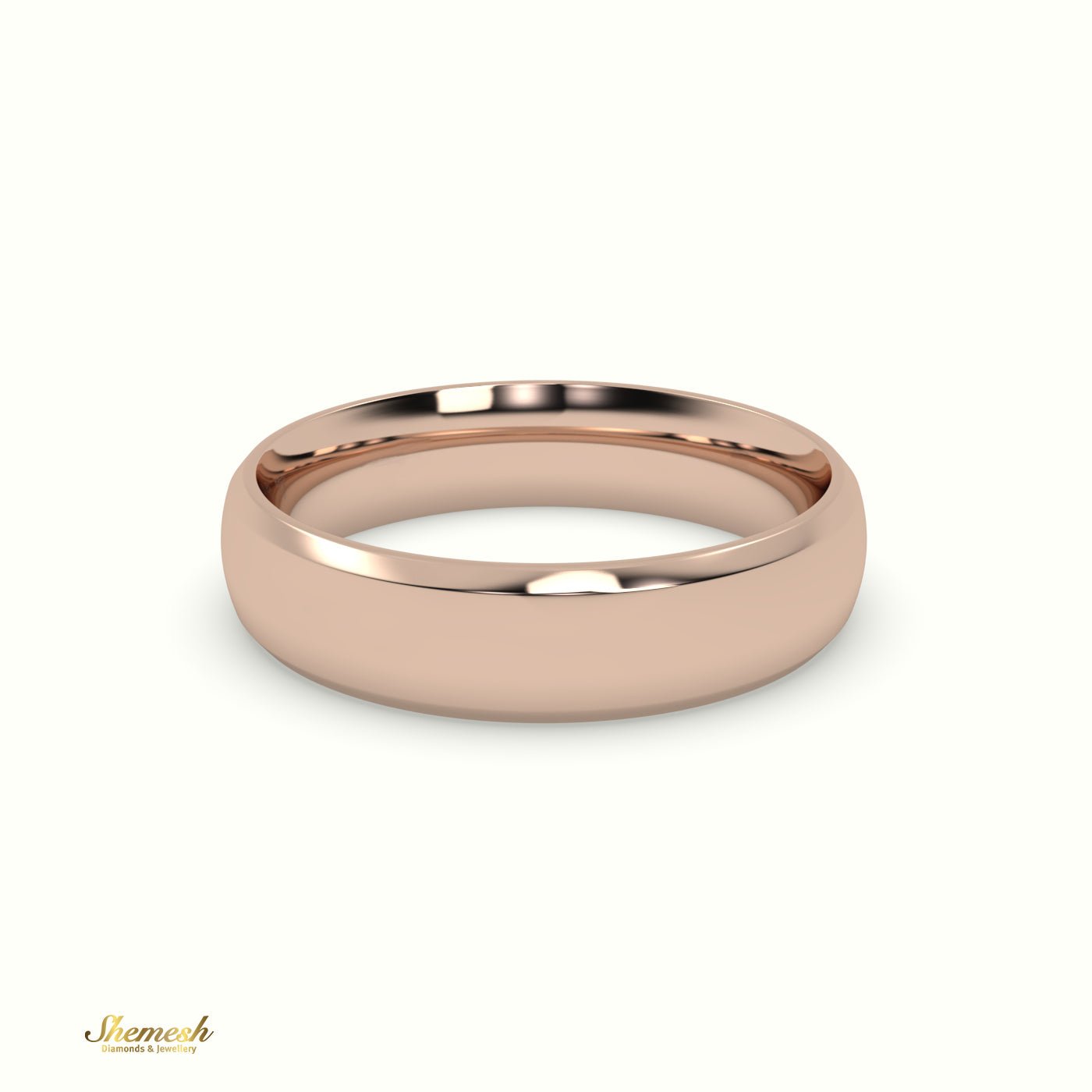 Modern Court Wedding Band for Men - shemesh_diamonds