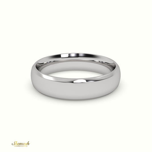 Modern Court Wedding Band for Men - shemesh_diamonds