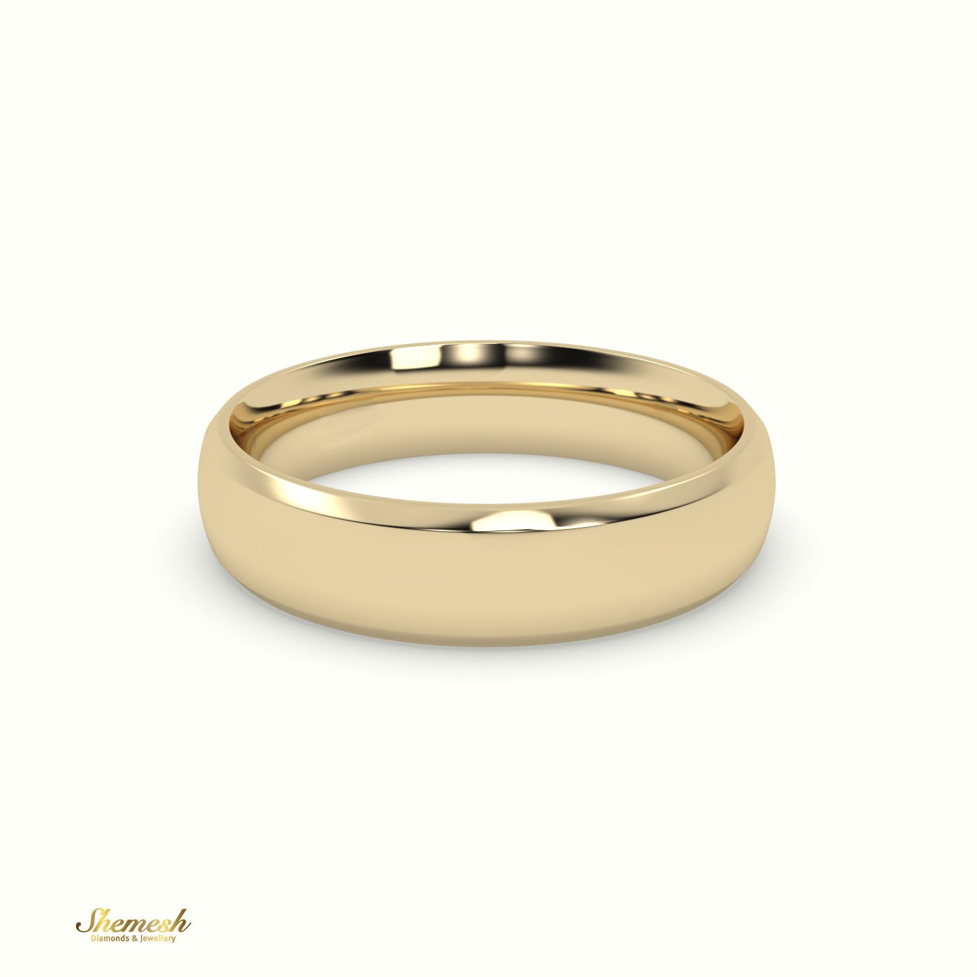 Modern Court Wedding Band for Men - shemesh_diamonds