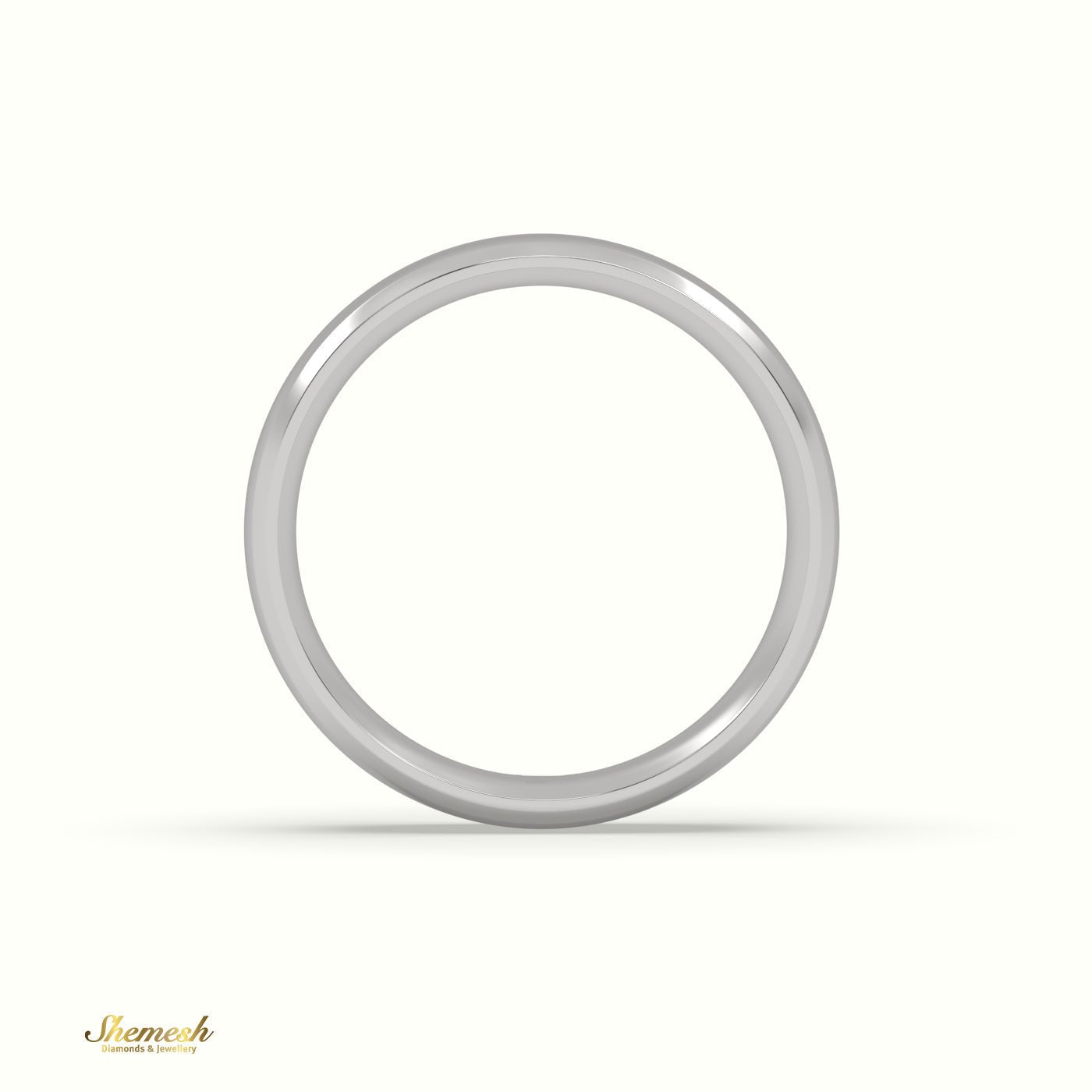 Modern Court Wedding Band for Men - shemesh_diamonds