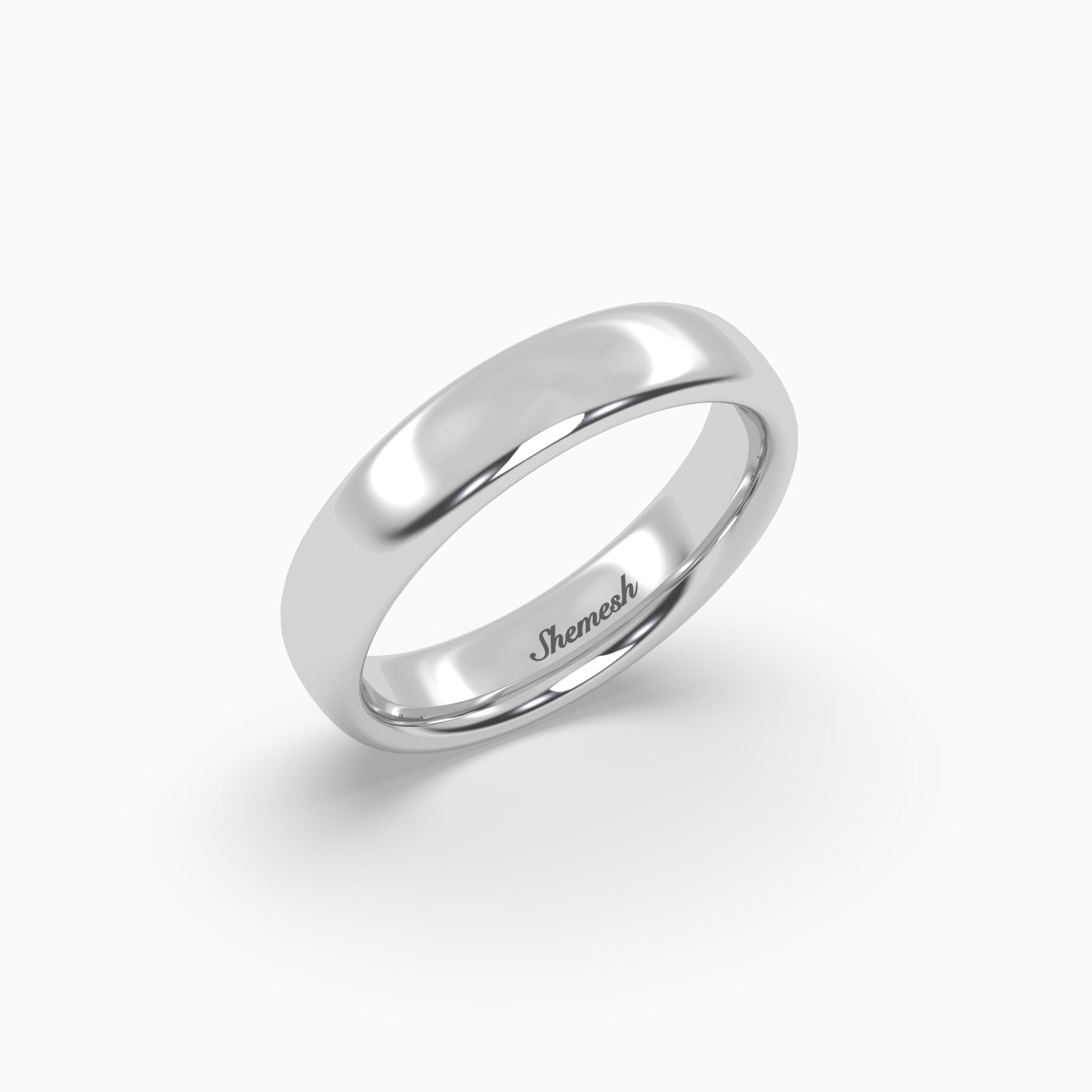 Hand Carved Classic Wedding Band - shemesh_diamonds