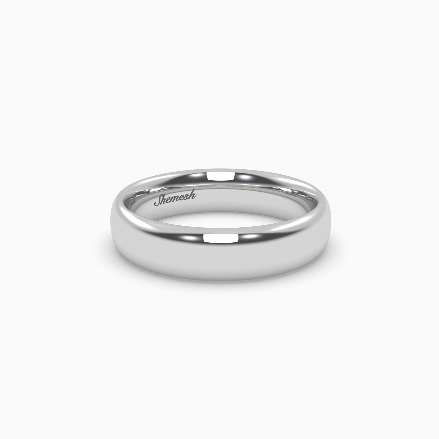 Modern Court Wedding Band - shemesh_diamonds