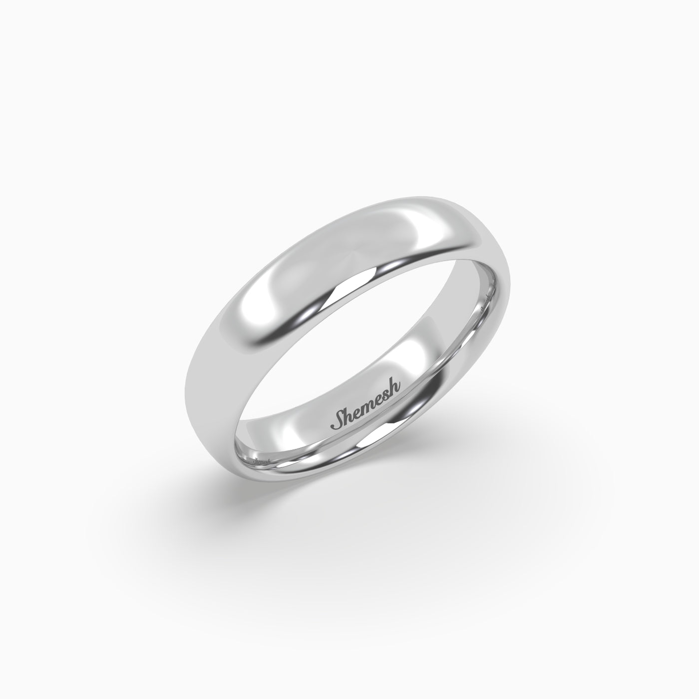 Modern Court Wedding Band - shemesh_diamonds