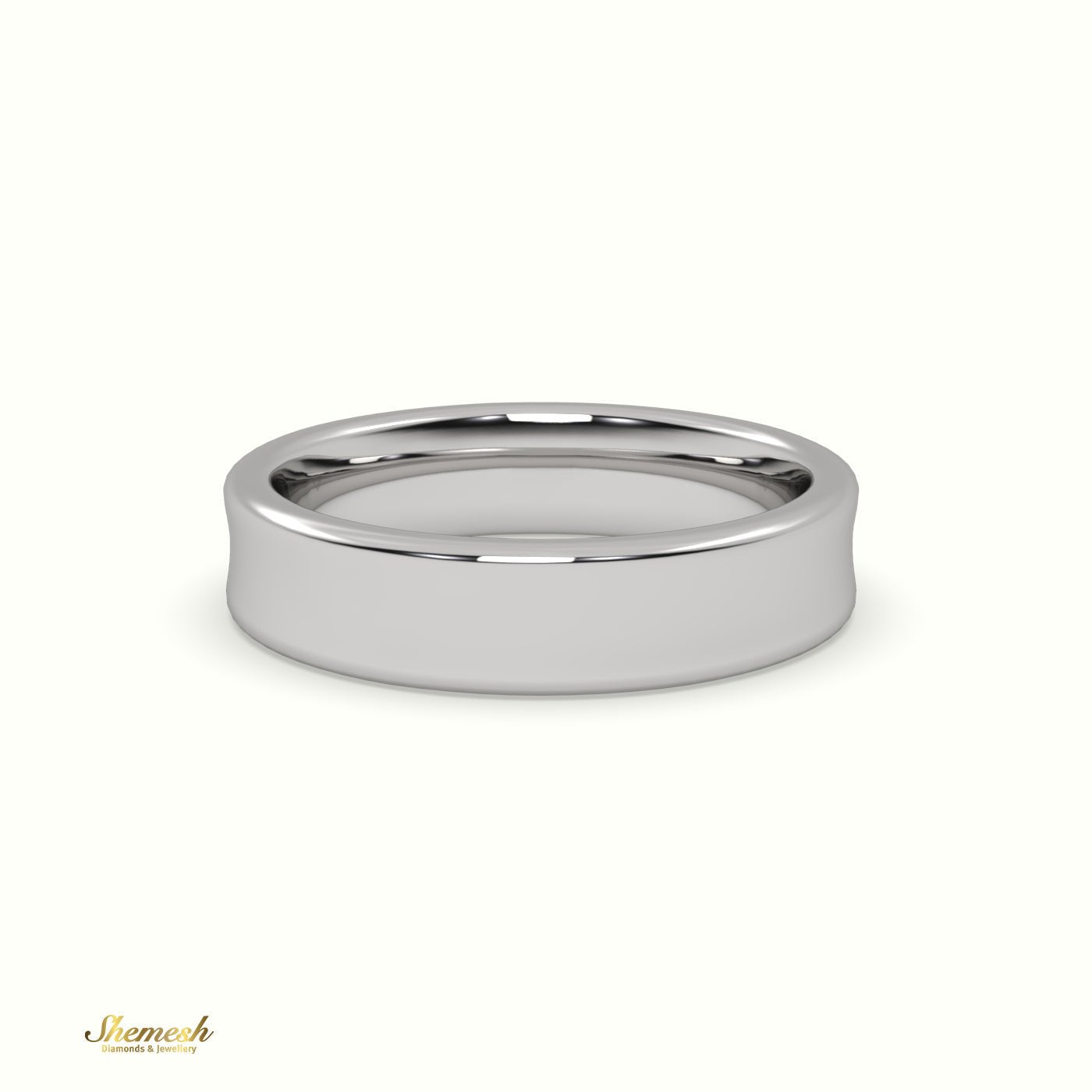 18K Gold Men's Wedding Band - shemesh_diamonds