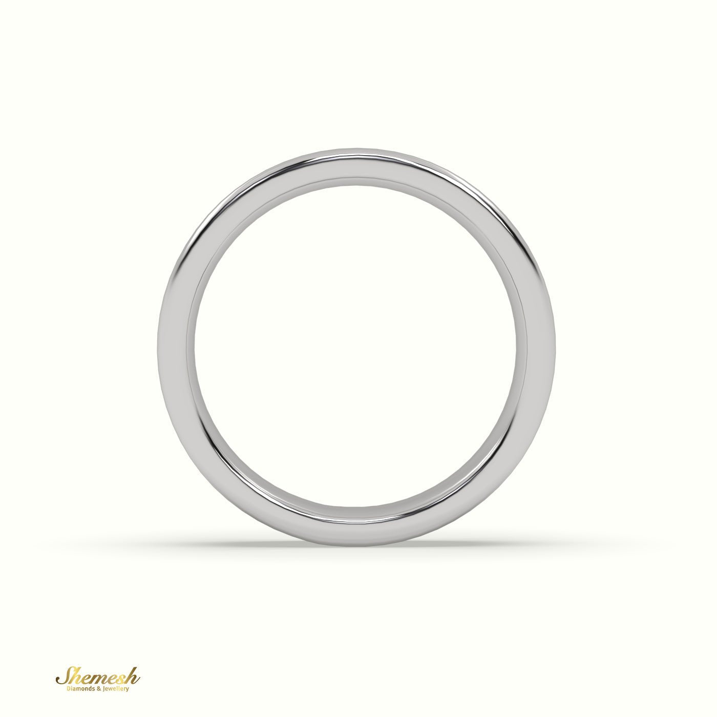 18K Gold Men's Wedding Band - shemesh_diamonds