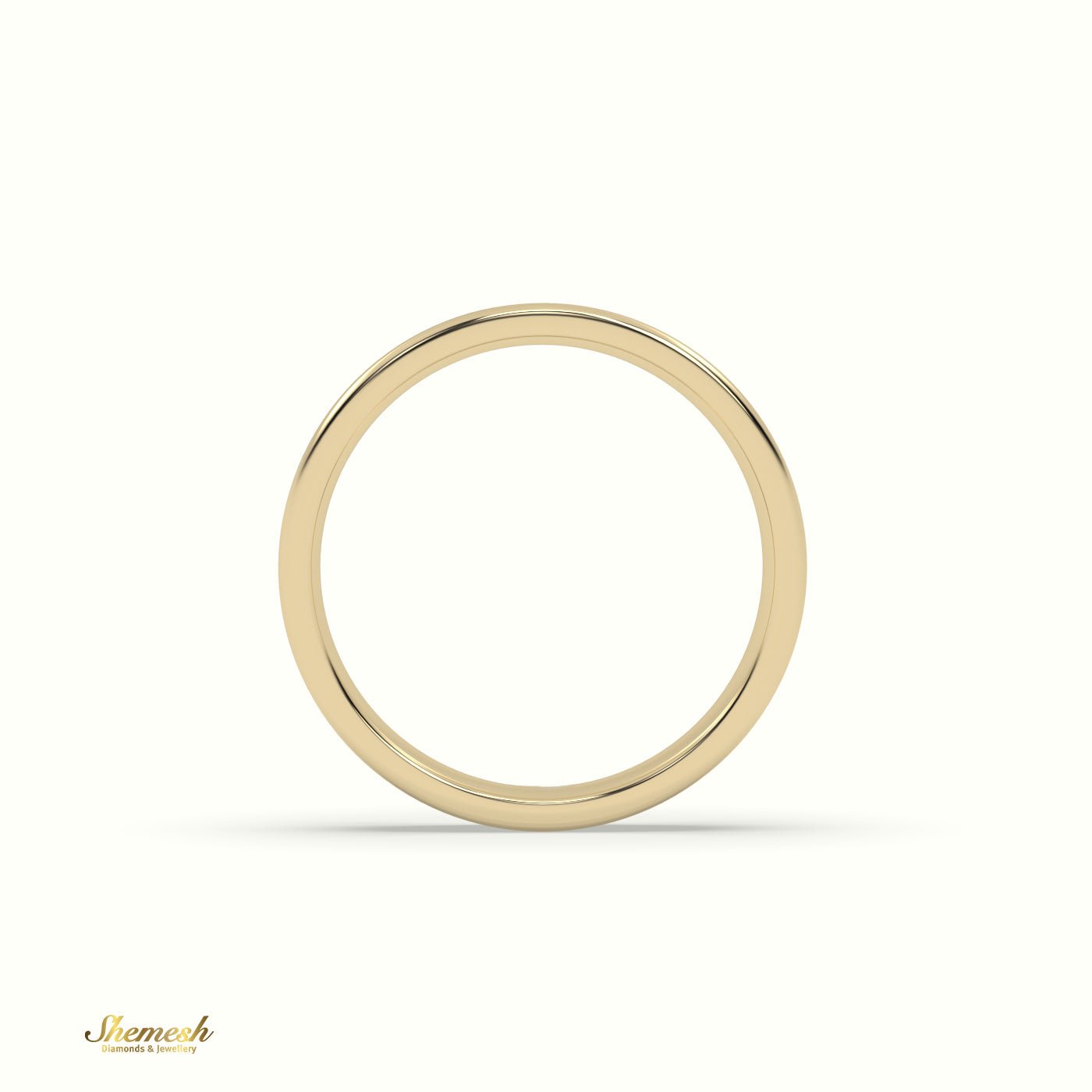 18K Gold Classic Women's Wedding Band - shemesh_diamonds