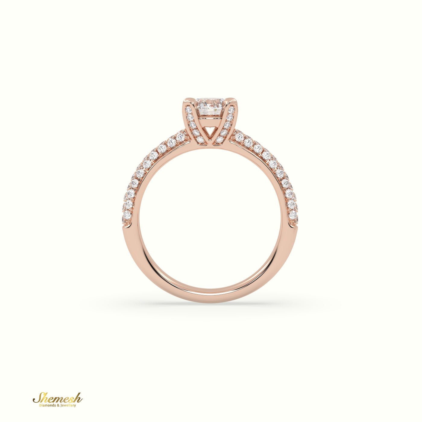 18K Gold 4 Prongs Pear Diamond Solitaire Engagement Ring - shemesh_diamonds