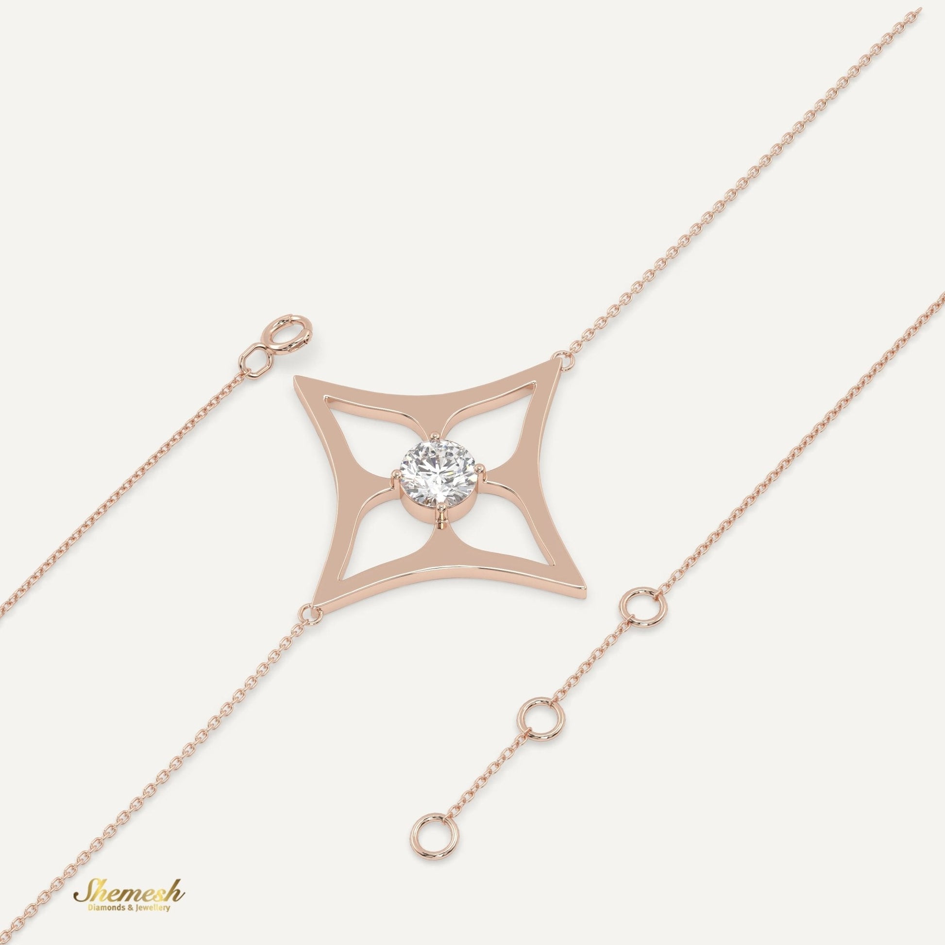 18K Gold Diamond Flower Bracelet - shemesh_diamonds