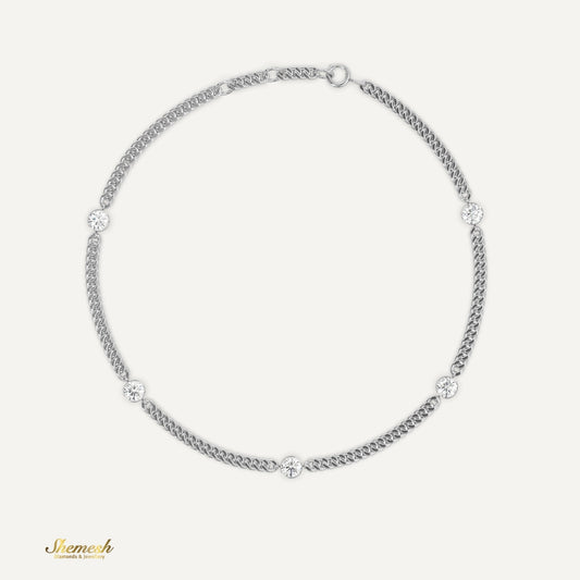 18K Gold Bezel - Set Diamonds Bracelet - shemesh_diamonds