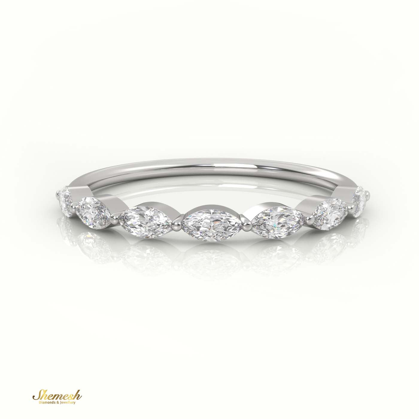 18K Gold Marquise Cut Diamond Designer Ring - shemesh_diamonds