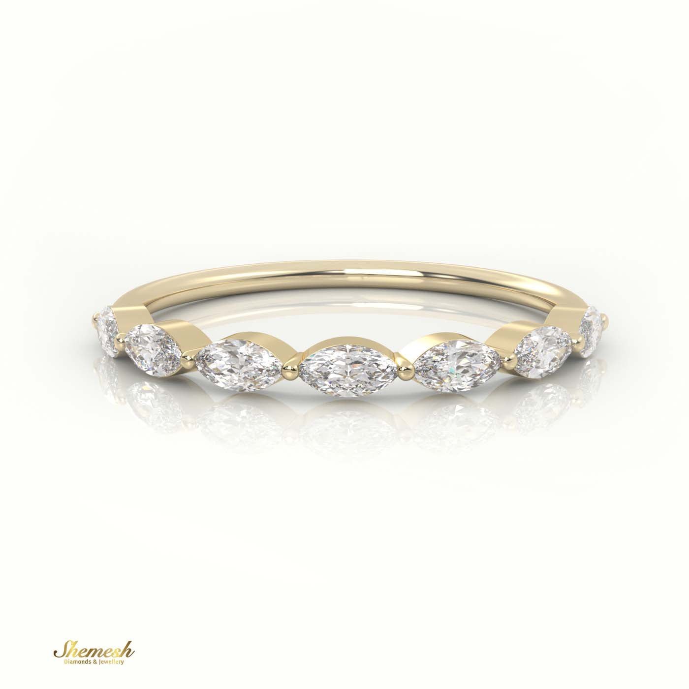 18K Gold Marquise Cut Diamond Designer Ring - shemesh_diamonds