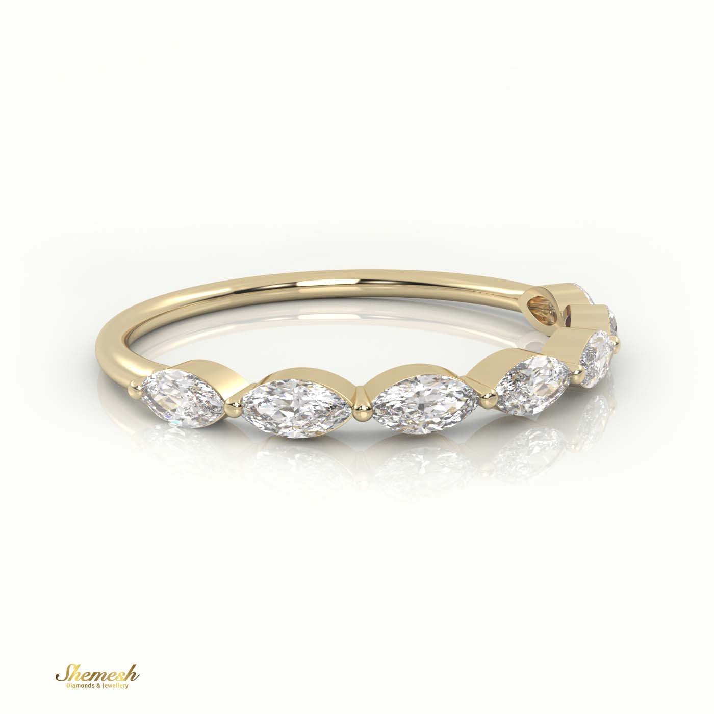 18K Gold Marquise Cut Diamond Designer Ring - shemesh_diamonds