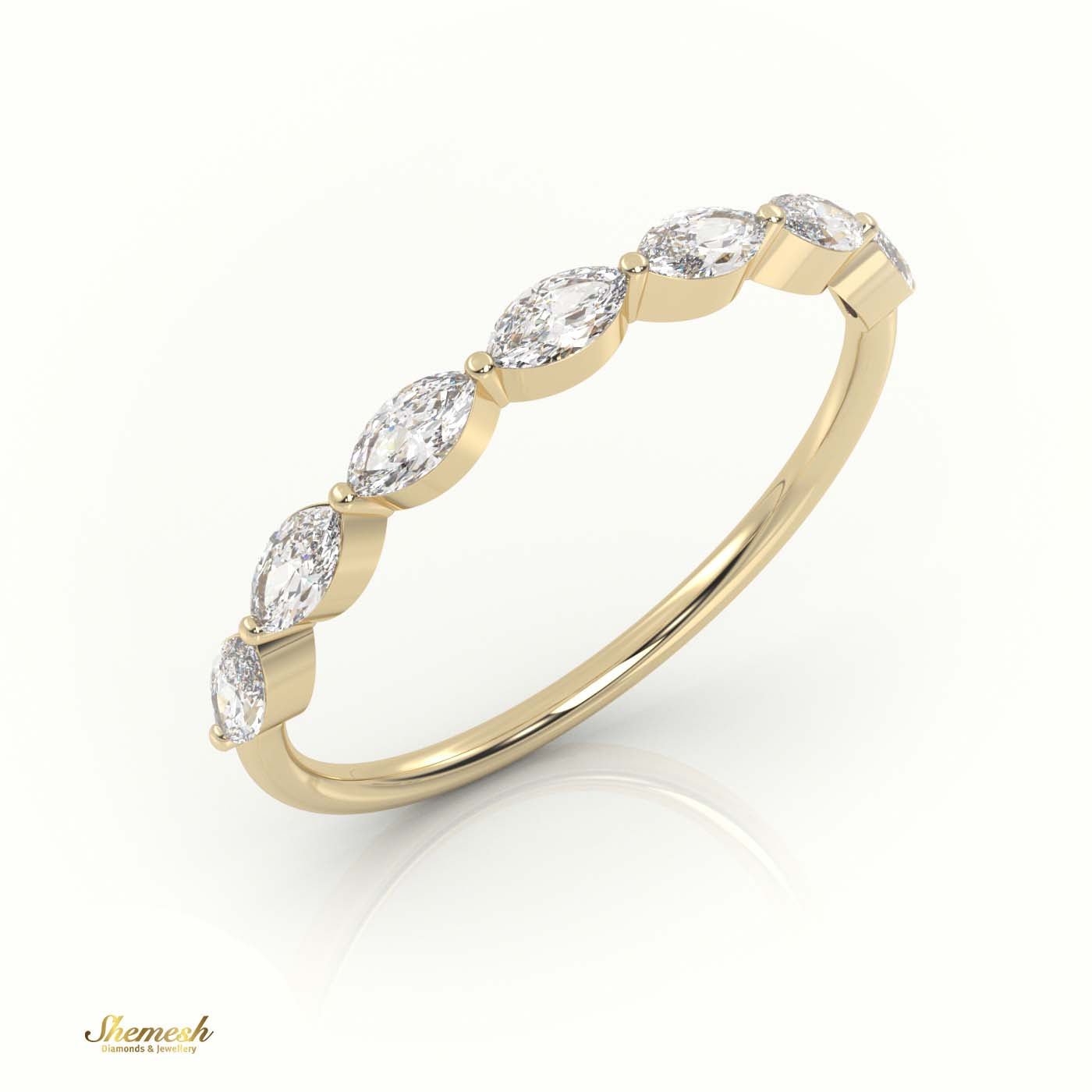 18K Gold Marquise Cut Diamond Designer Ring - shemesh_diamonds