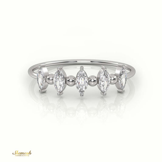 18K Gold Marquise Cut Diamond Designer Ring - shemesh_diamonds