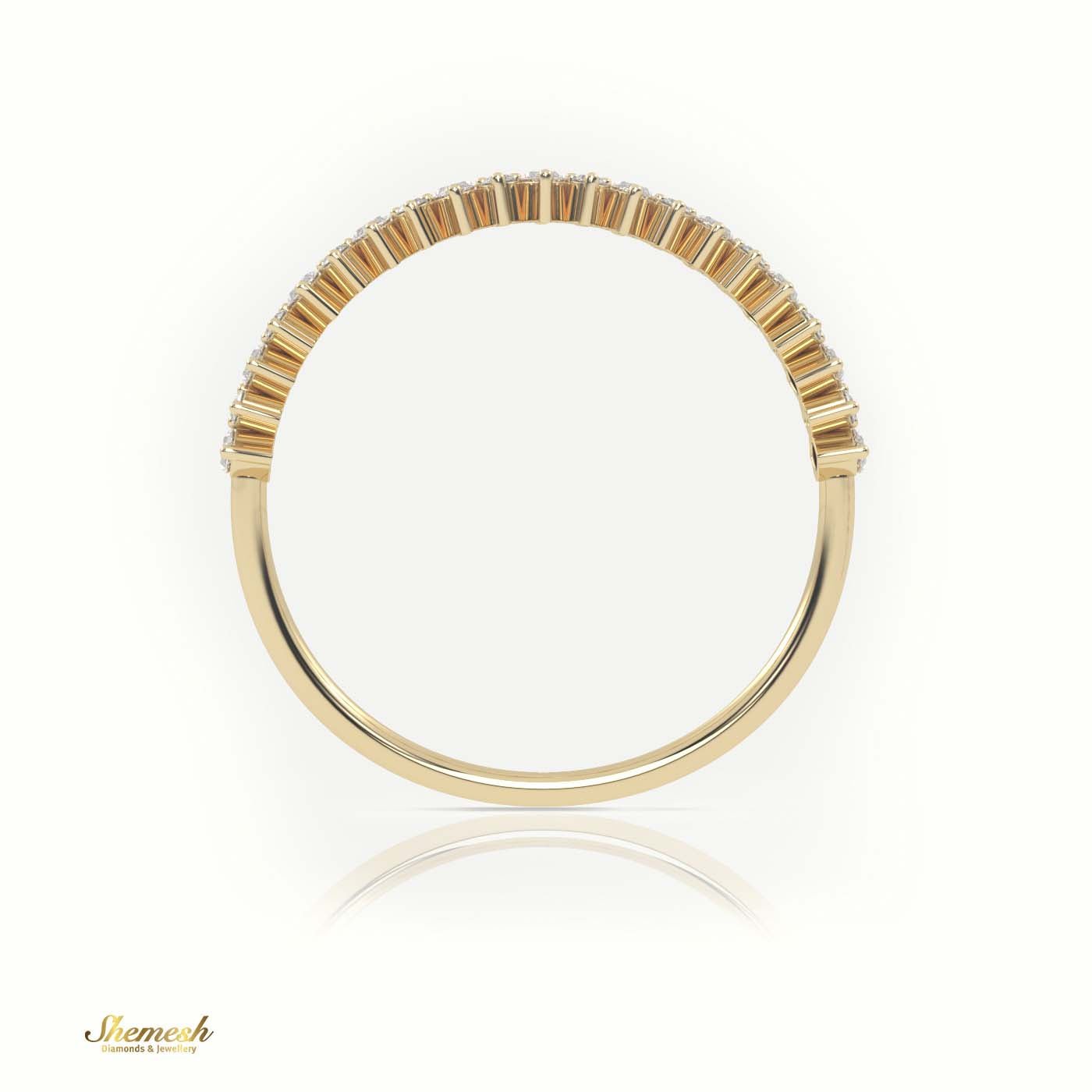 18K Gold Marquise & Round Cut Diamond Designer Ring - shemesh_diamonds