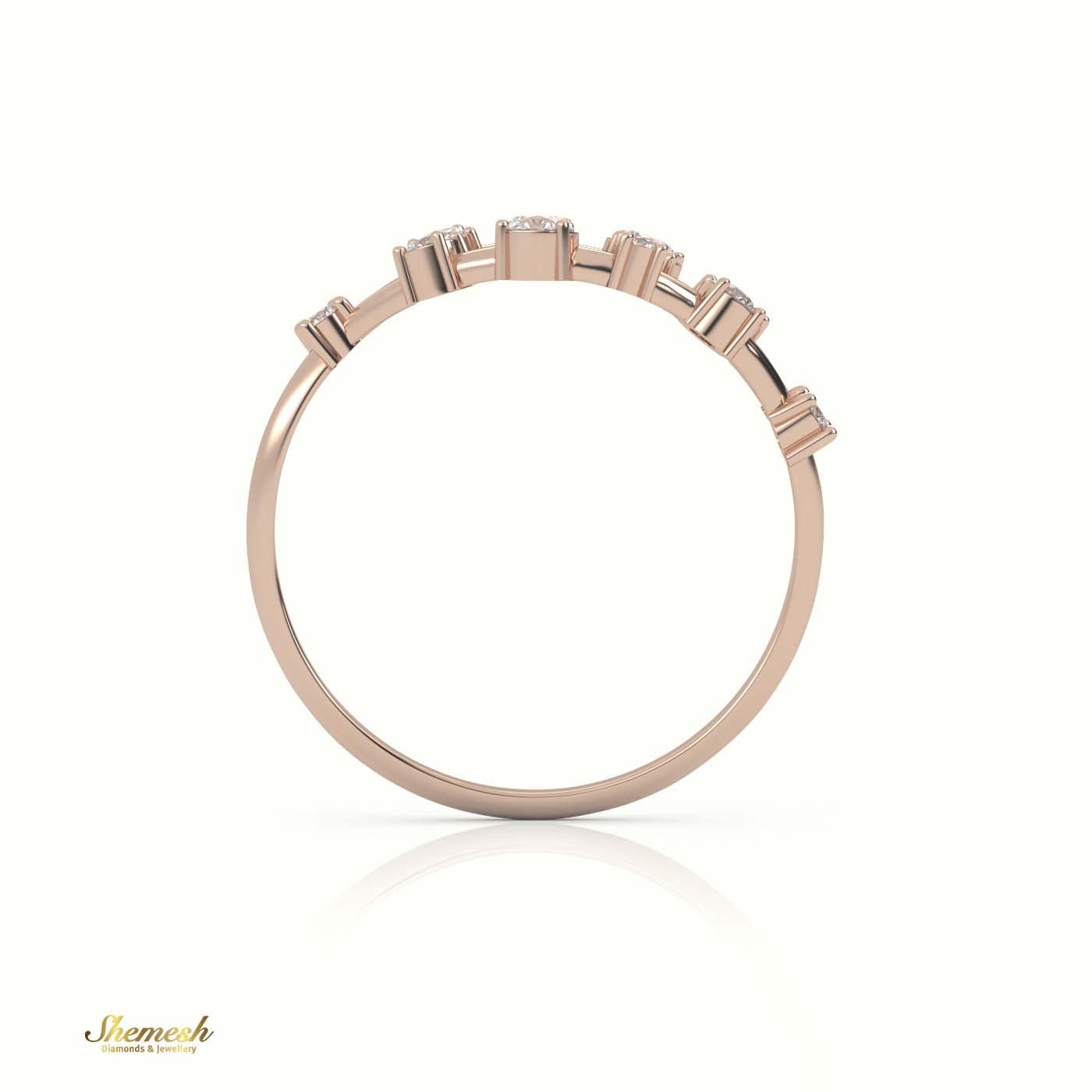 18K Gold Round Cut 4 Prongs Diamond Open Set Designer Diamond Ring - shemesh_diamonds