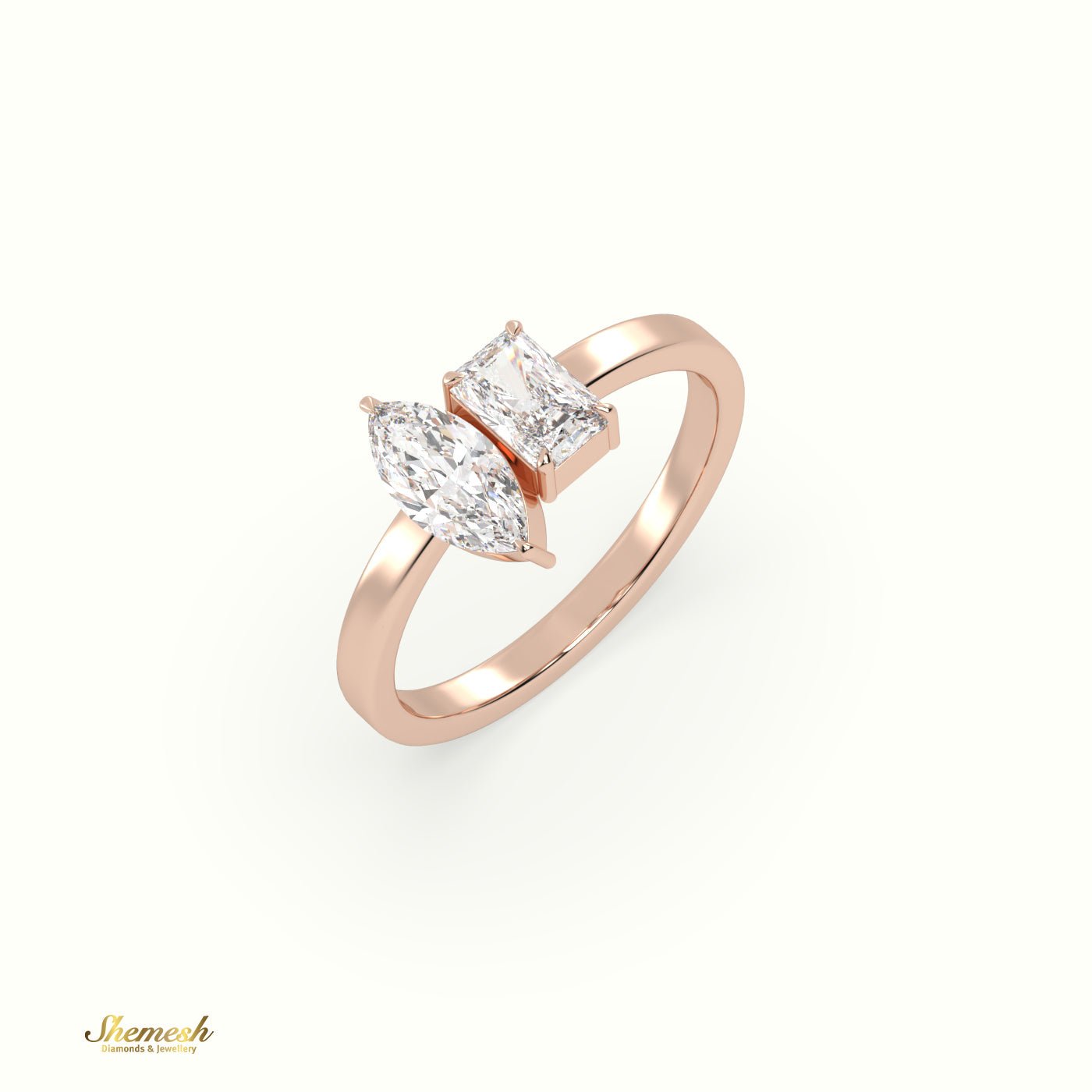 18K Gold 4 Prongs Round Diamond Solitaire Engagement Ring - shemesh_diamonds