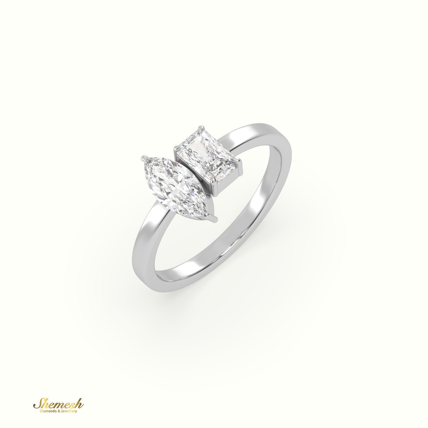 18K Gold 4 Prongs Round Diamond Solitaire Engagement Ring - shemesh_diamonds