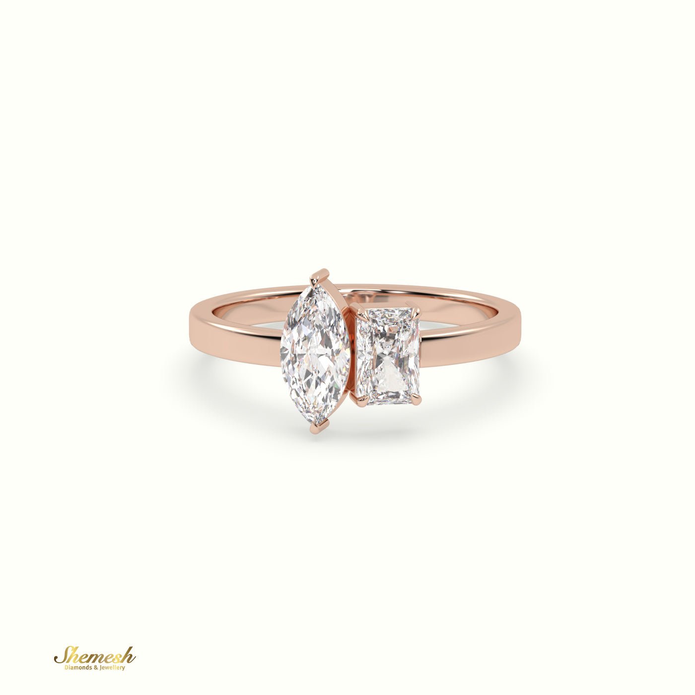 18K Gold 4 Prongs Round Diamond Solitaire Engagement Ring - shemesh_diamonds