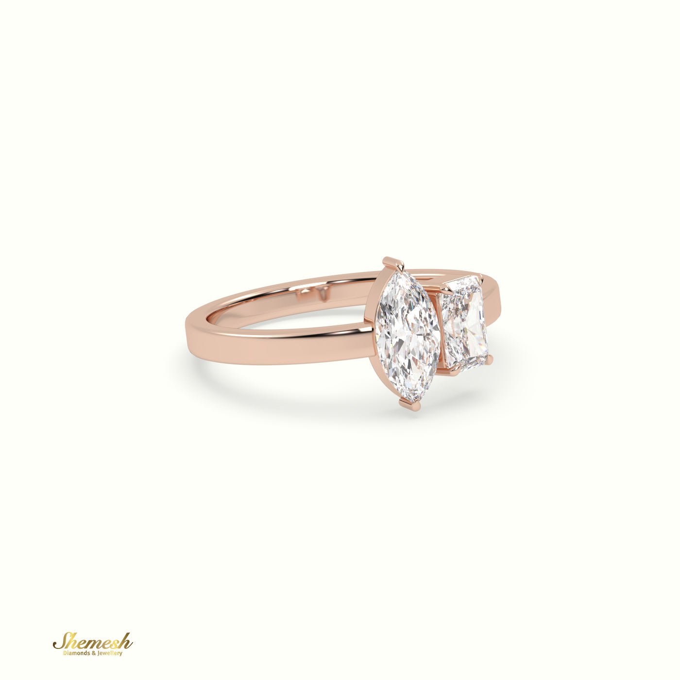 18K Gold 4 Prongs Round Diamond Solitaire Engagement Ring - shemesh_diamonds