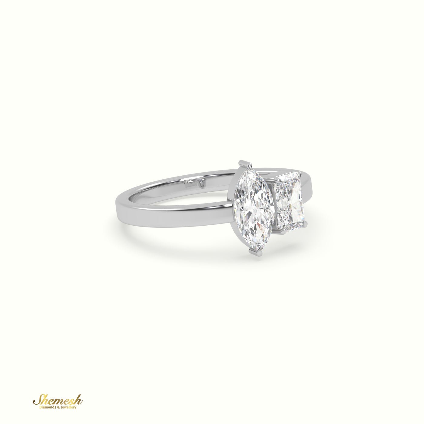 18K Gold 4 Prongs Round Diamond Solitaire Engagement Ring - shemesh_diamonds