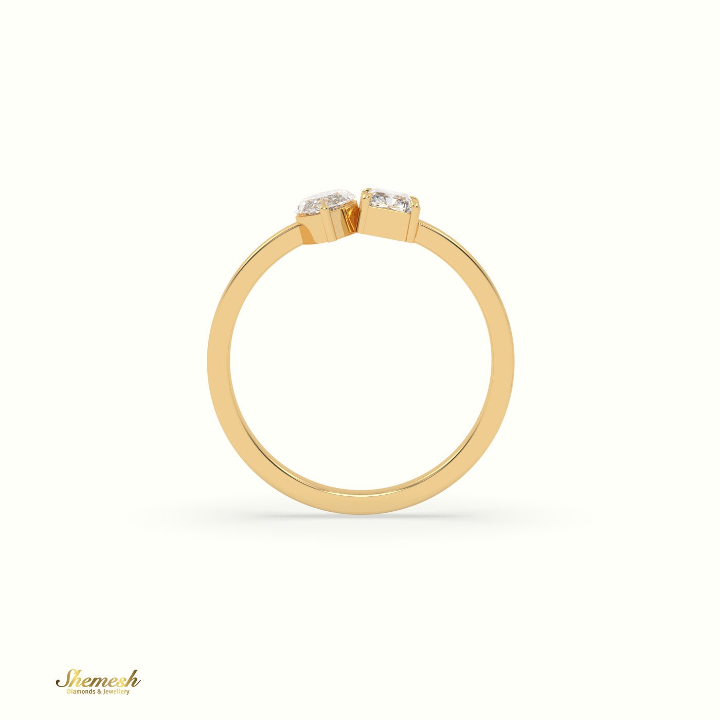 18K Gold 4 Prongs Round Diamond Solitaire Engagement Ring - shemesh_diamonds