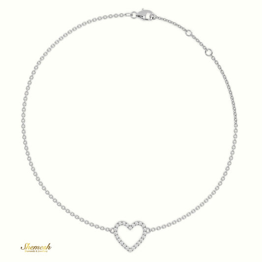 18K Gold Valentine Round Diamond Bracelet - shemesh_diamonds