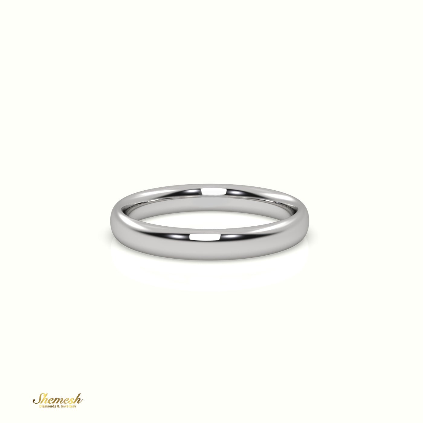 18K Gold Traditional Comfort Fit Wedding Band - shemesh_diamonds