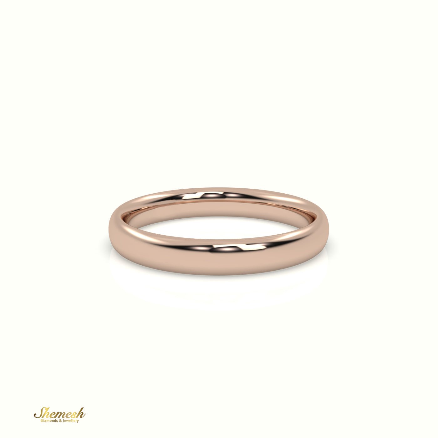 18K Gold Traditional Comfort Fit Wedding Band - shemesh_diamonds