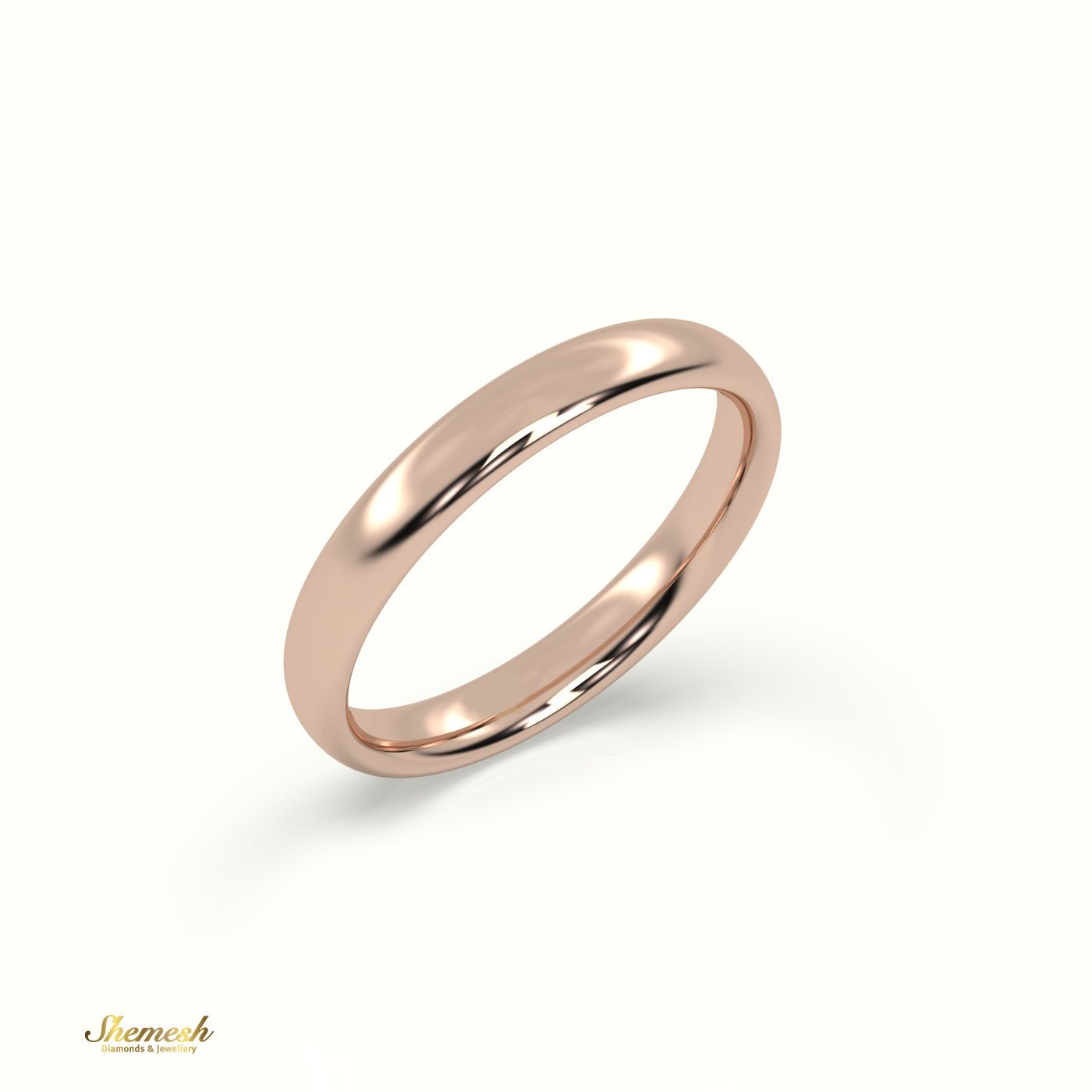 18K Gold Traditional Comfort Fit Wedding Band - shemesh_diamonds