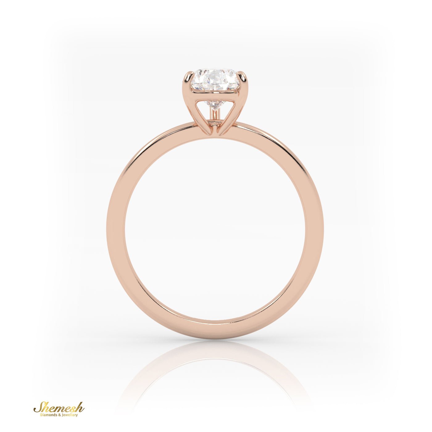 18K Gold 3 Prongs Pear Cut Diamond Solitaire Engagement Ring - shemesh_diamonds