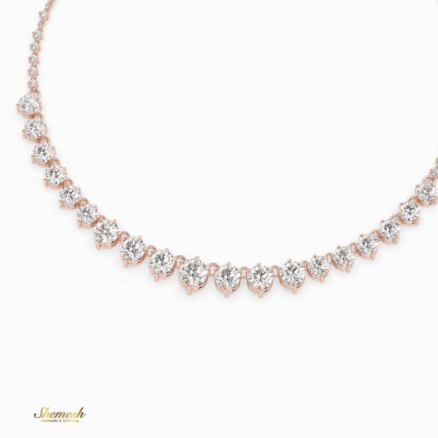 18K Gold Round Diamond Station Bracelet - shemesh_diamonds