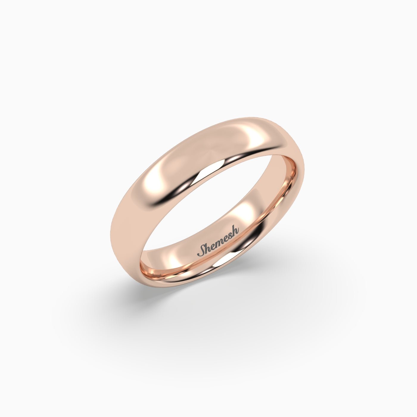 Modern Court Wedding Band - shemesh_diamonds